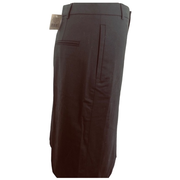 Banana Republic Skirt Straight Back Welt Pockets Black Lined Size 6 - Picture 3 of 7